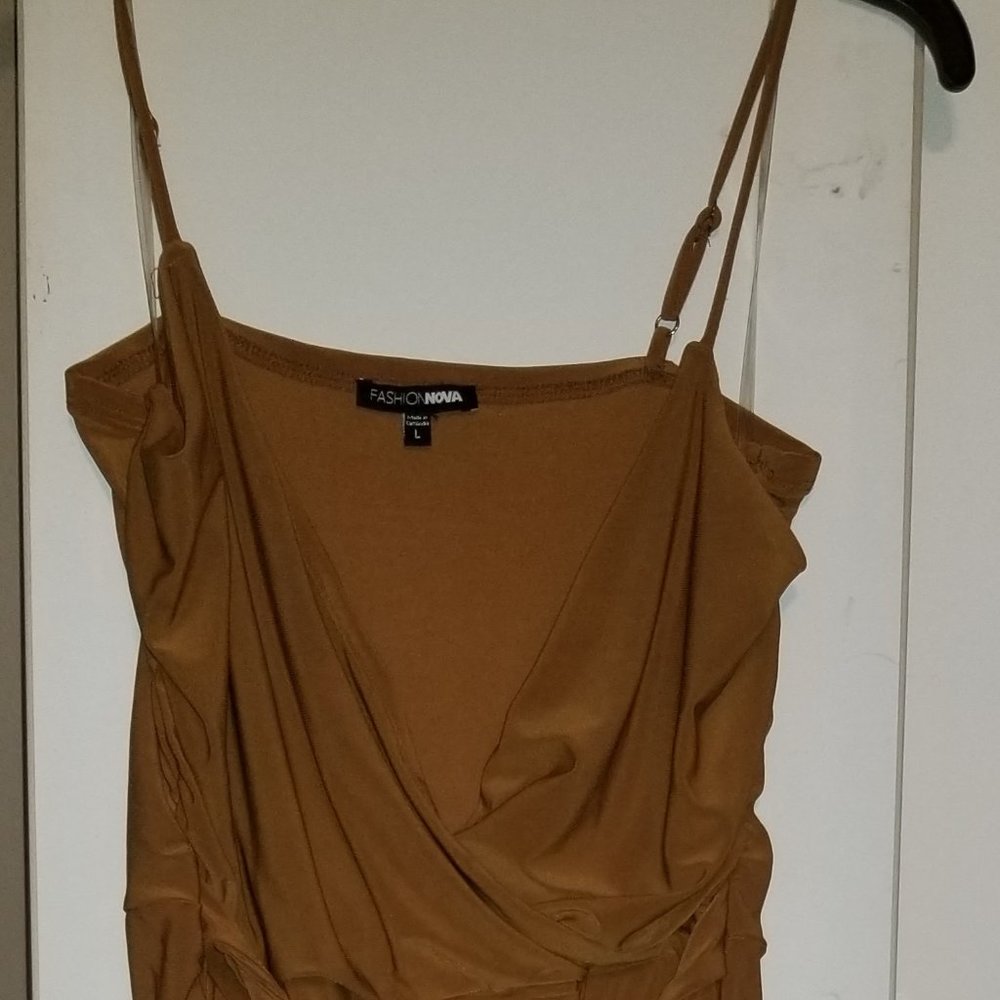 Sexy appeal gold dress